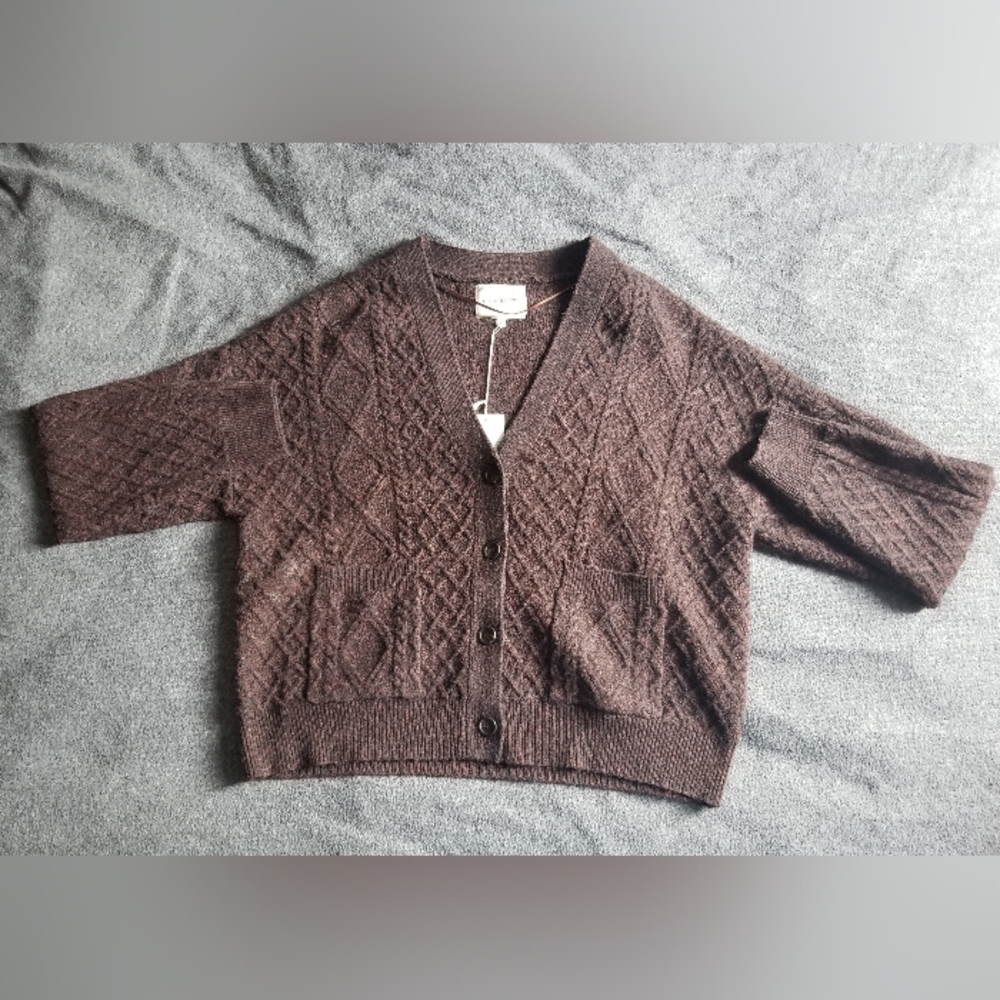 Thread & Supply Brown Calista Cardigan